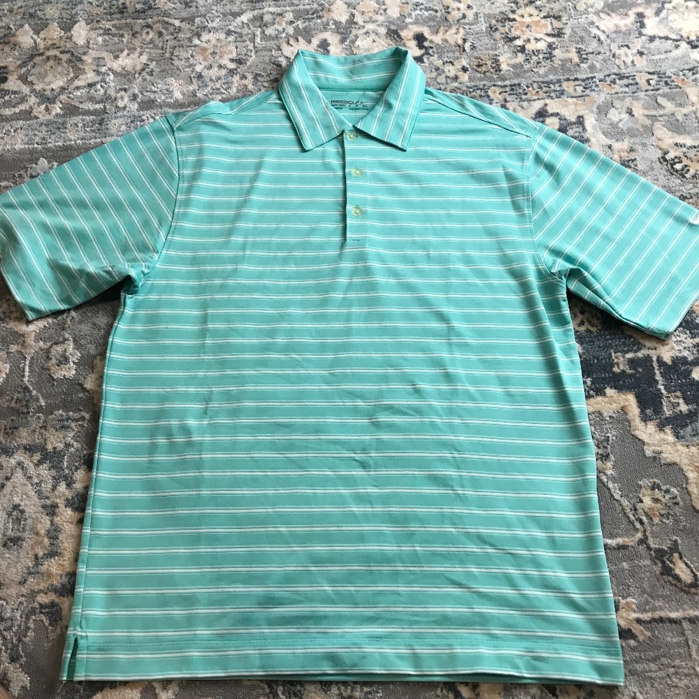 Nike Golf FIT Dry Stripe Polo Size Small